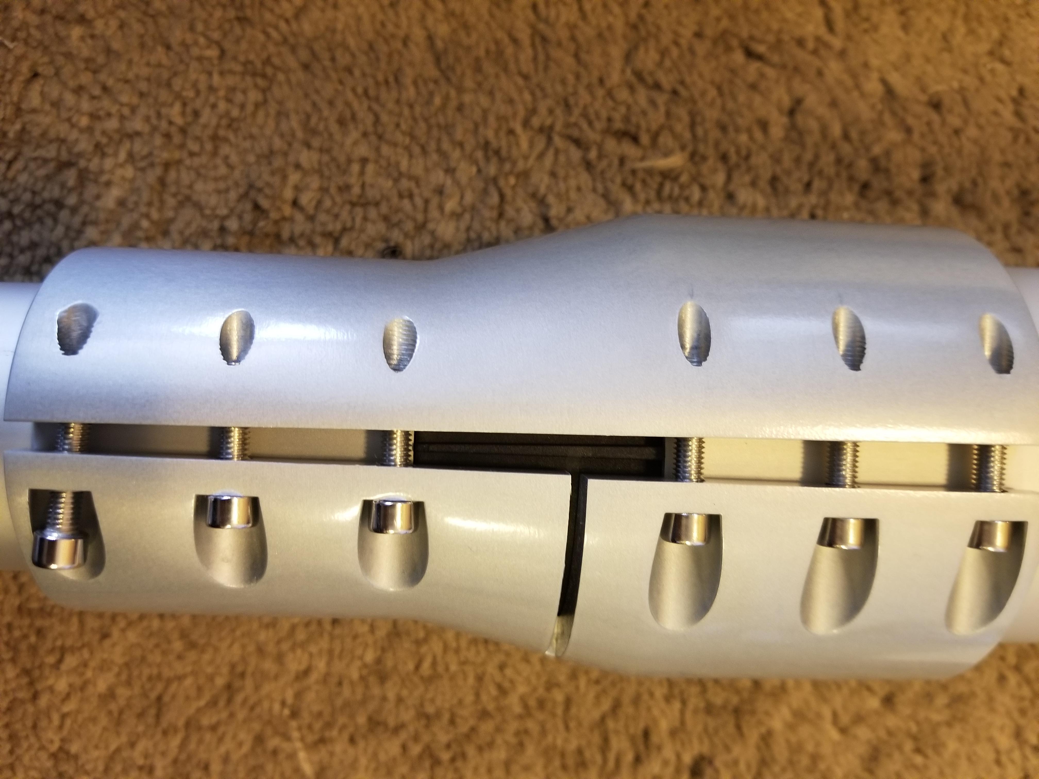 Does what it says – roof mounted rod storage