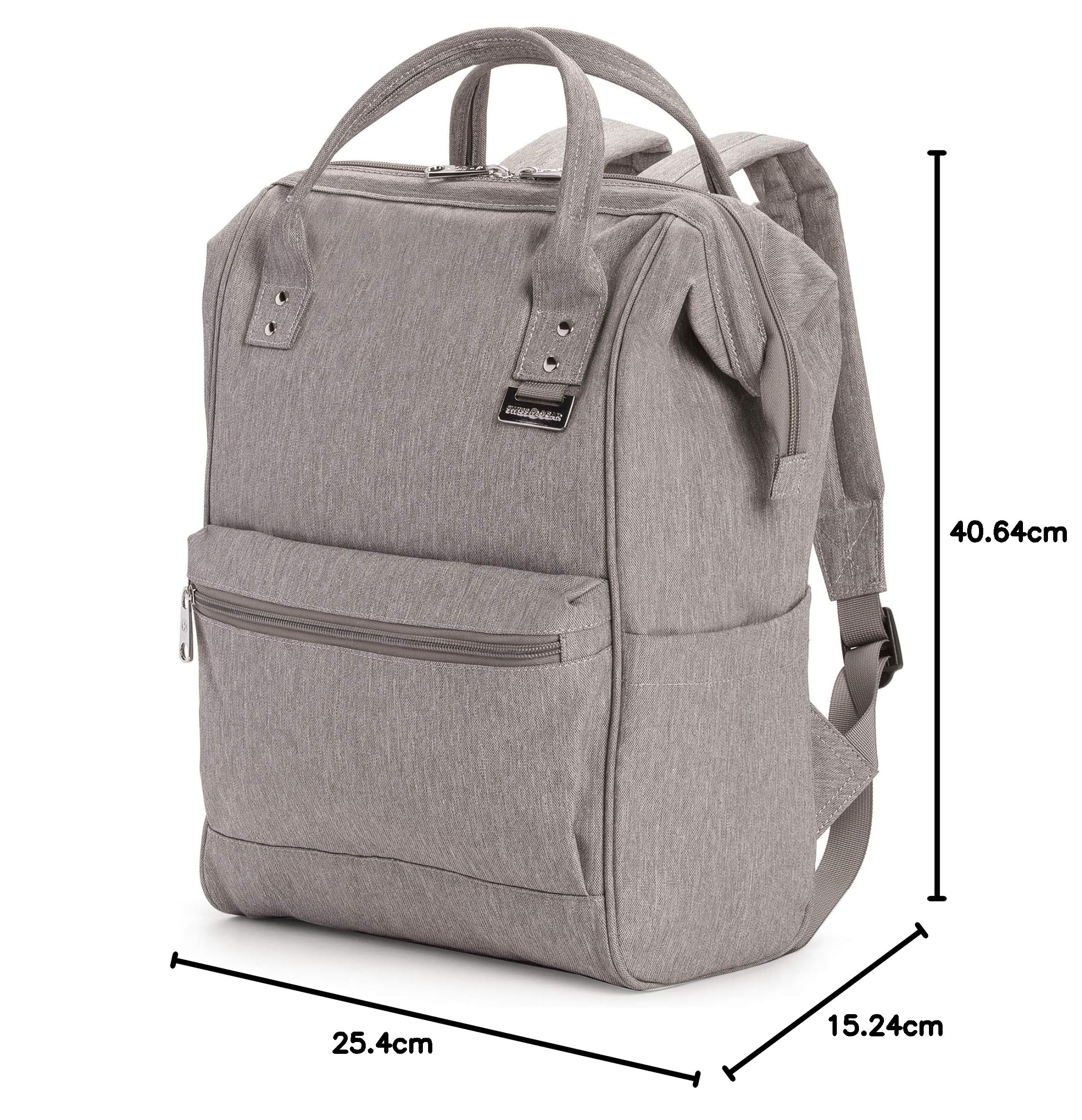 swissgear-3576-laptop-backpack-vintage-doctor-s-bag-style-fits-12-laptop-21l-gre image 8