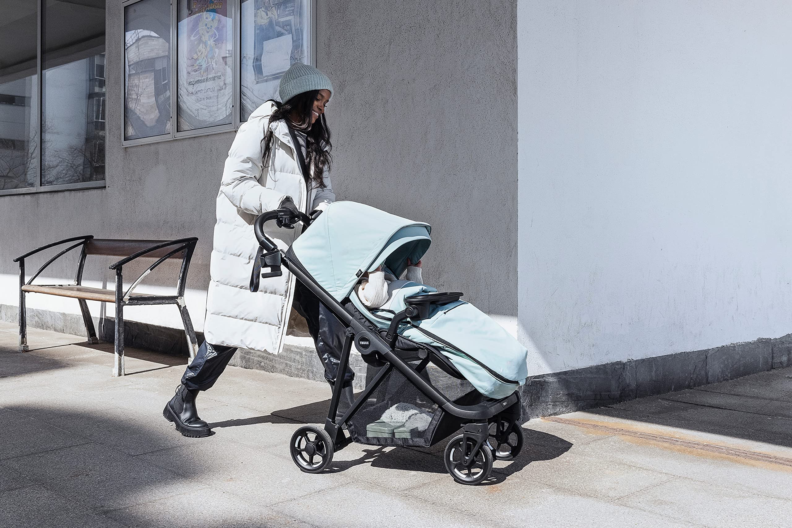 thule-stroller-footmuff-universal-warm-winter-stroller-cover-for-thule-chariot-u image 8
