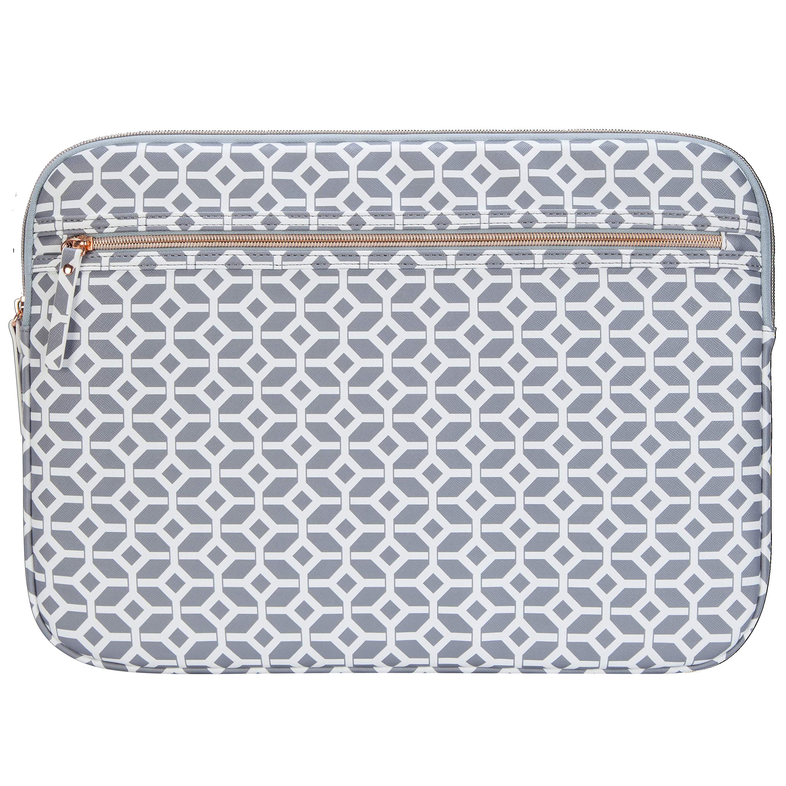 targus-arts-edition-15-6-inch-laptop-protective-sleeve-polka-dot-gray-salmon-tss image 6