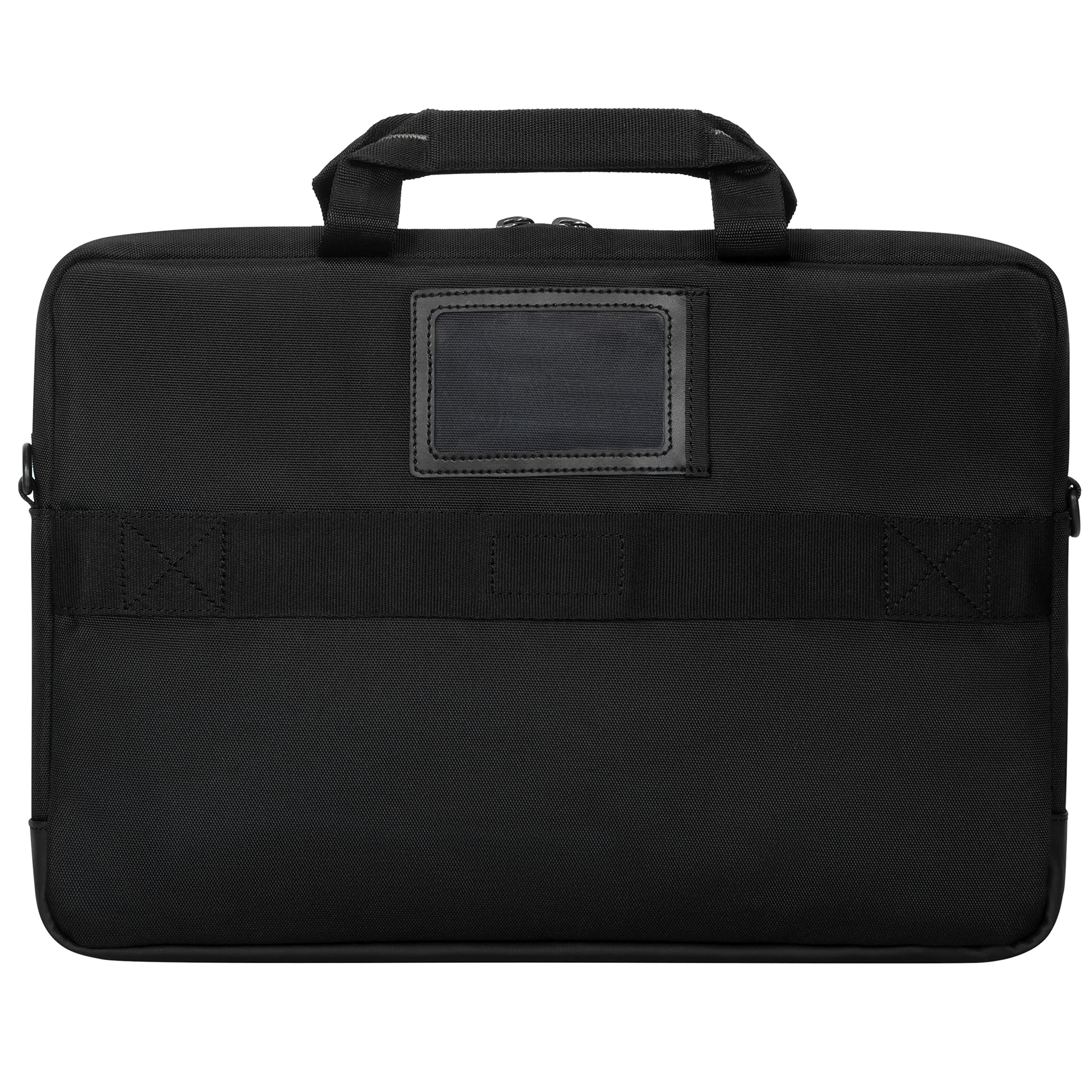 targus-12-14-laptop-bag-for-business-and-travel-black-messenger-bag-with-removab image 2