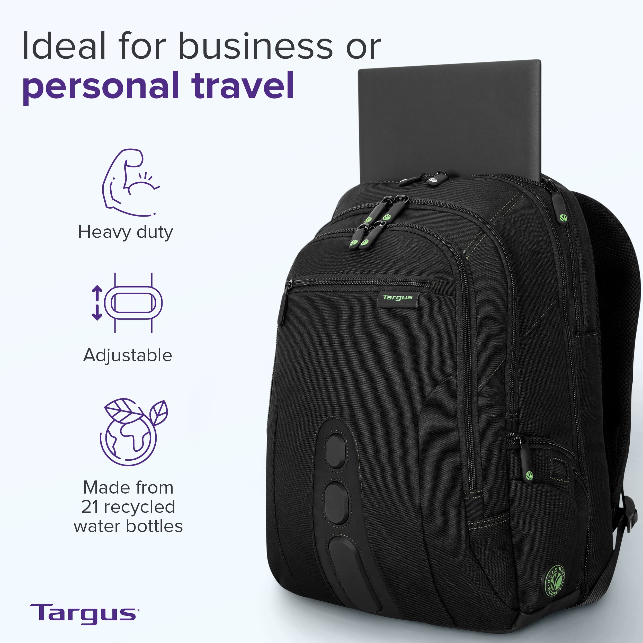 targus-spruce-ecosmart-travel-laptop-backpack-tsa-friendly-17-inch-carry-on-back image 4