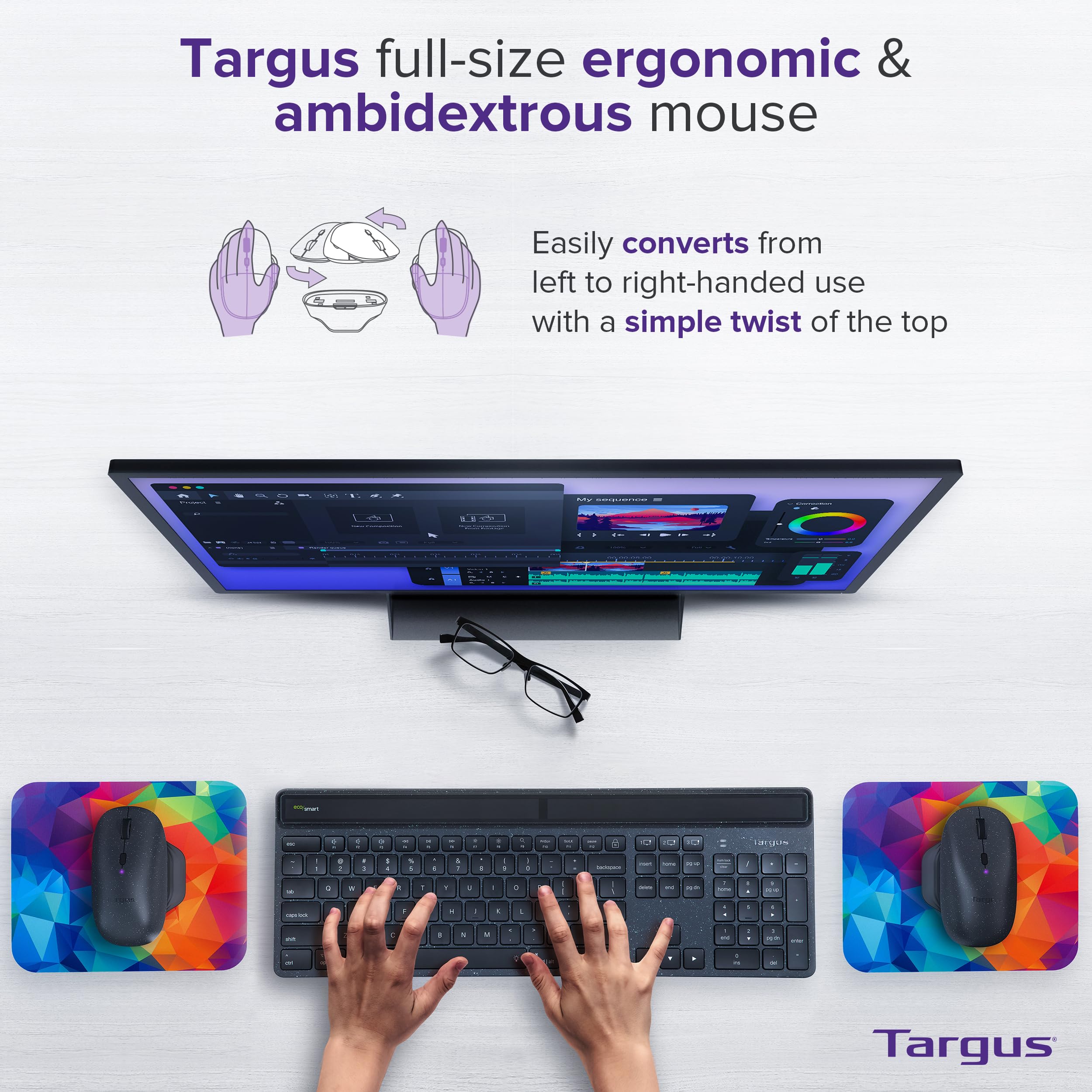 targus-ergoflip-ecosmart-sustainable-ambidextrous-mouse-amb586gl image 2