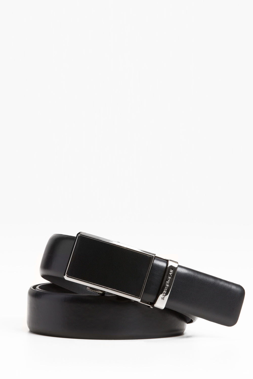 swissgear-ratchet-adjustable-leather-belt-genuine-leather-with-matte-buckle image 1