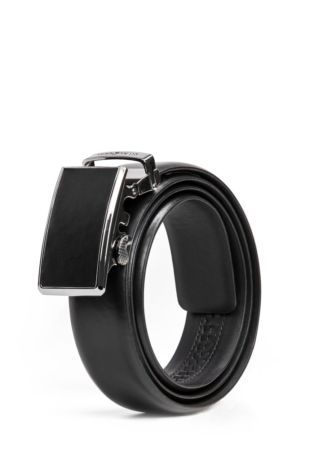 swissgear-ratchet-adjustable-leather-belt-genuine-leather-with-matte-buckle image 3
