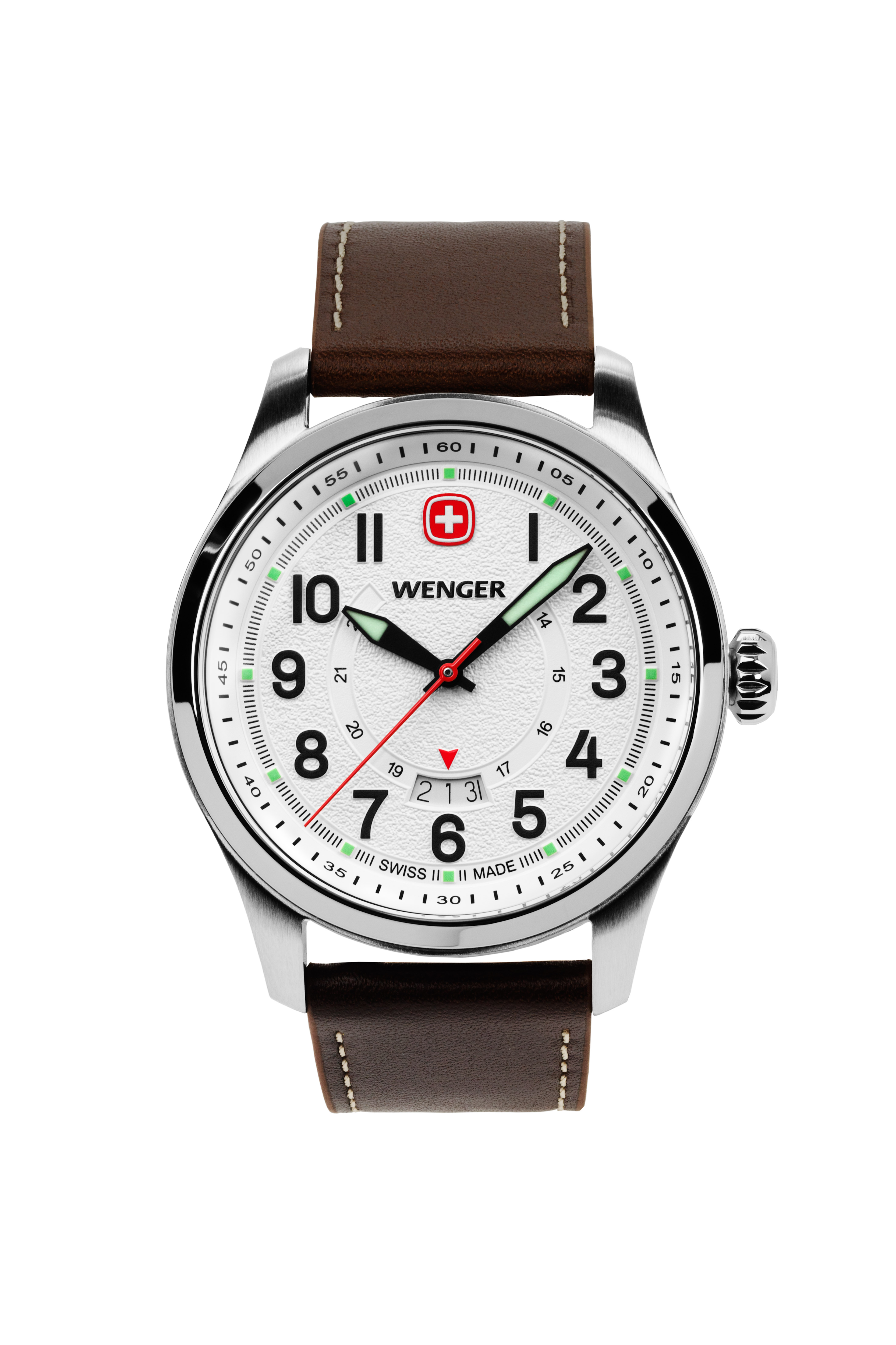 wenger-terragraph-swiss-watch-in-stainless-steel-with-white-dial-and-dark-brown- image 4
