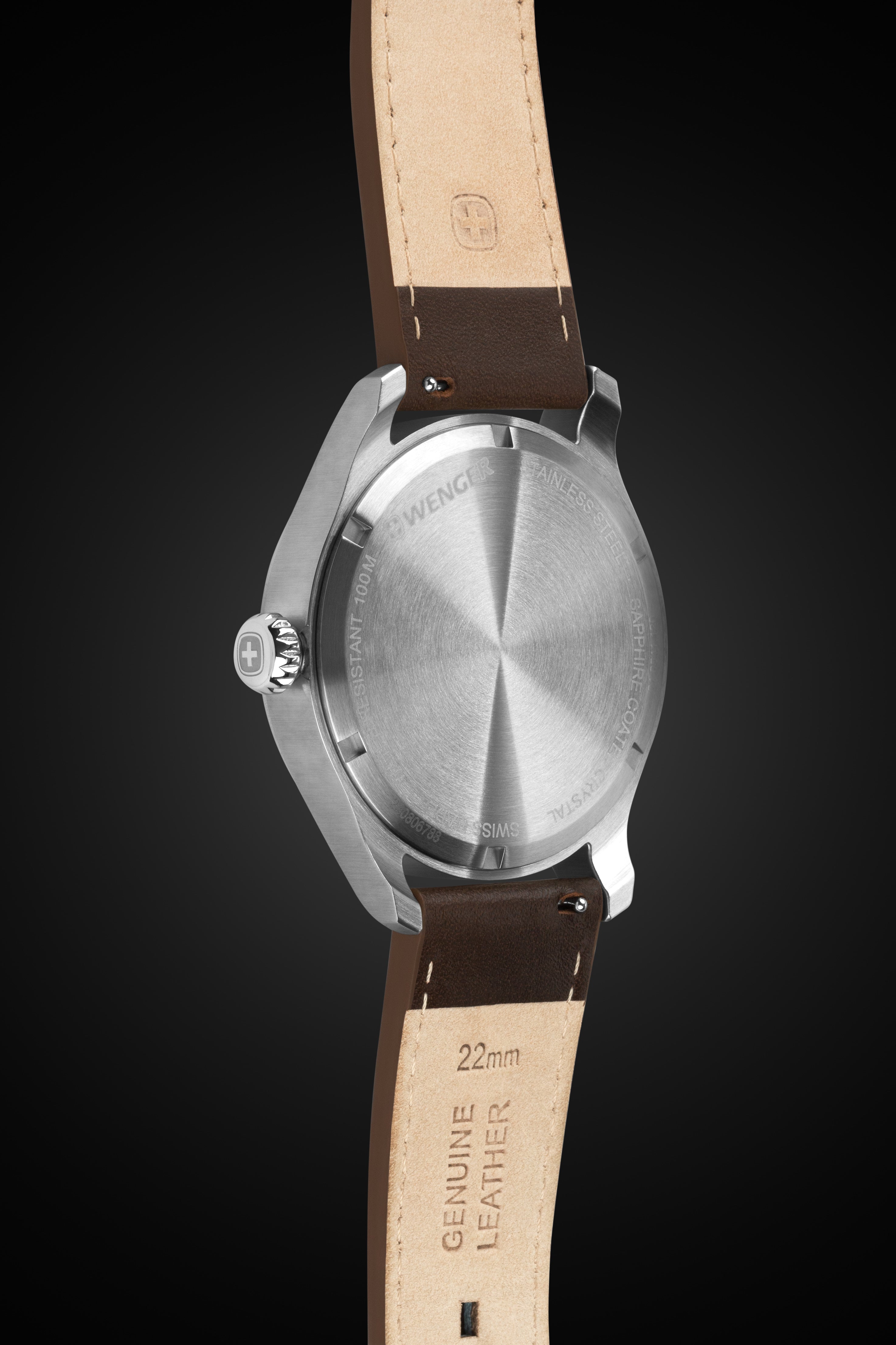 wenger-terragraph-swiss-watch-in-stainless-steel-with-white-dial-and-dark-brown- image 6