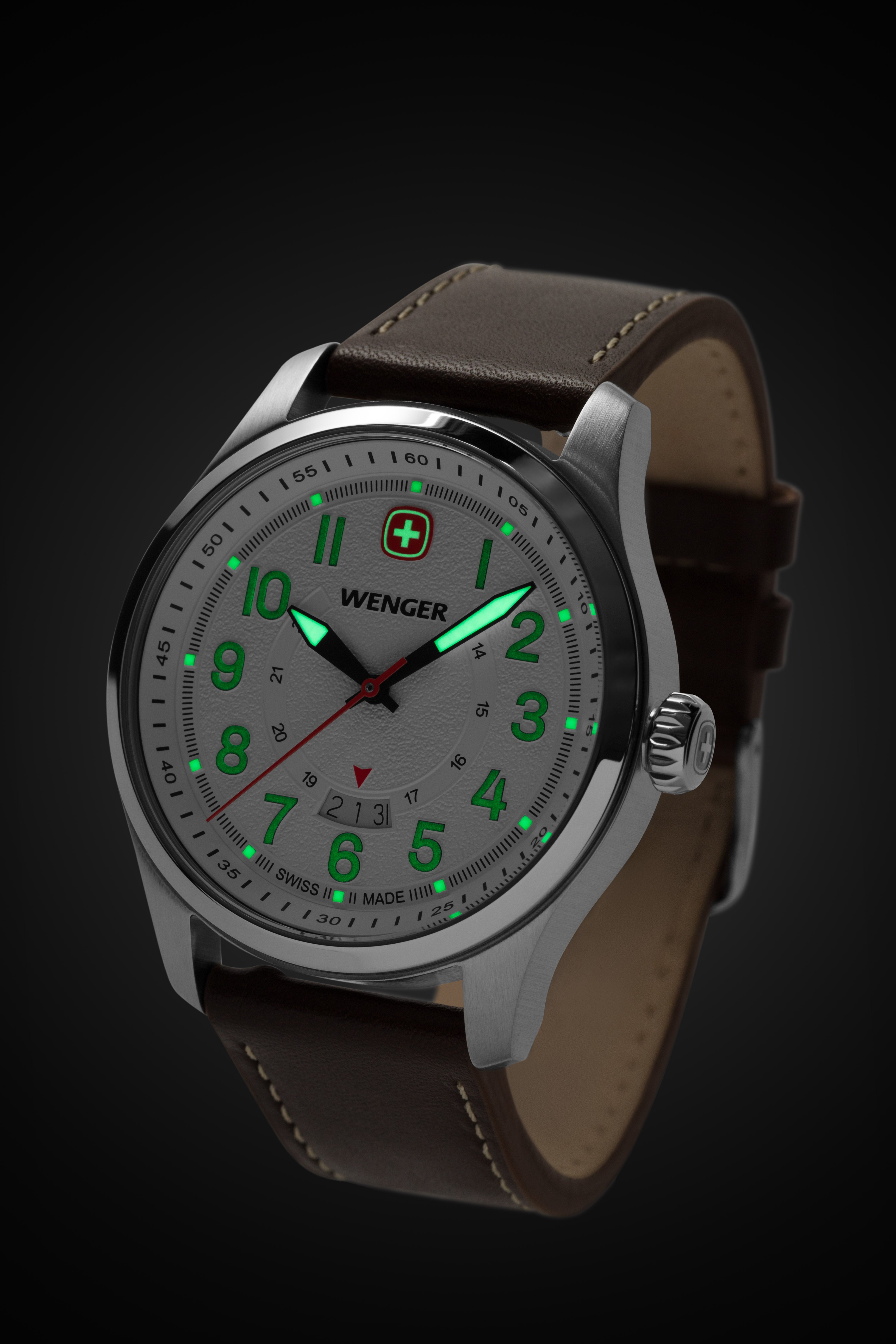 wenger-terragraph-swiss-watch-in-stainless-steel-with-white-dial-and-dark-brown- image 3